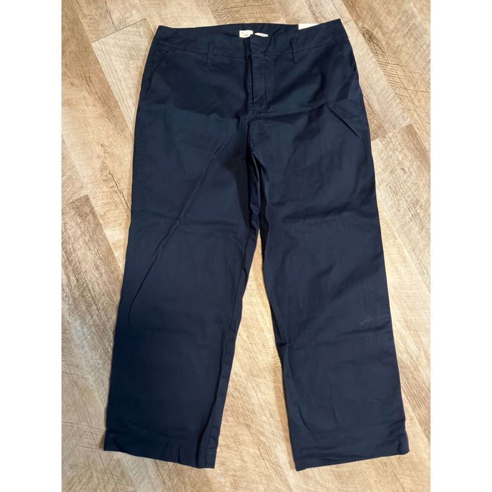 NWT A New Day Straight High Rise Stretch Chino Pants Navy Women's Size 4
